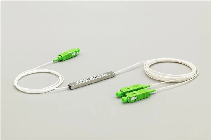 1×2 PLC Fiber Splitter, Mini Module, SC/APC