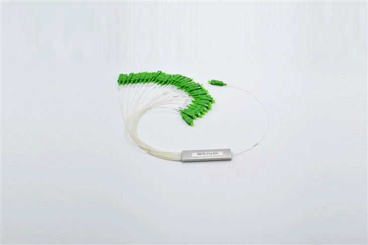 1X32 PLC Fiber Splitter, Steel Tube, Bare Fiber 250μm, SC APC, Singlemode