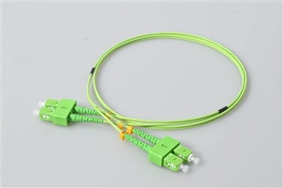 Καλώδιο εμπλάστρου οπτικών ινών SC APC Duplex Green